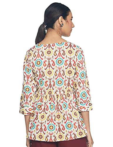 Image of Amazon Brand - Myx Women's Cotton Regular Kurta (Available in Plus Sizes)