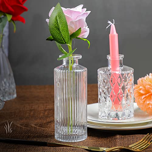 Set di 12 mini vasi in vetro vintage Vaso di Fiori...