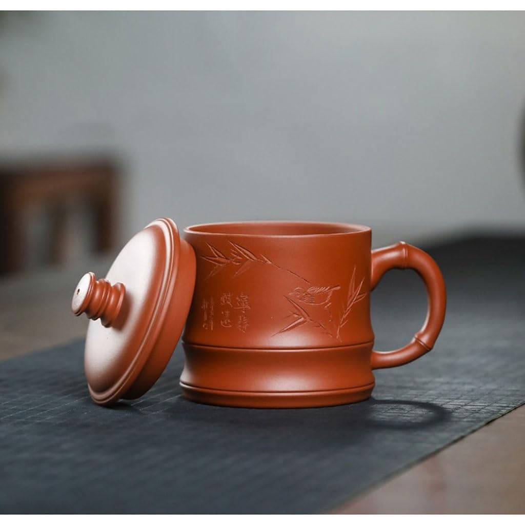 Matcha Cups popołudniowa herbata męska biurowa kubek na wodę 360 ml fioletowy kubek z piaskiem ręcznie grawerowany kubek do picia herbaty zestaw do herbaty zaparzacz kubek