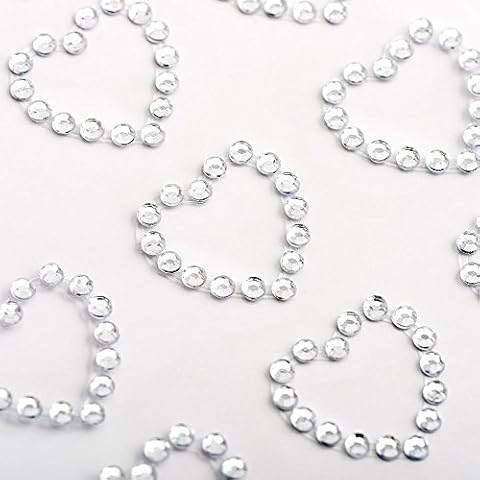 1.8cm Diamante Heart - Self Adhesive Diamante Rhinestone Gem Craft Sticker (18 Pieces) Cover