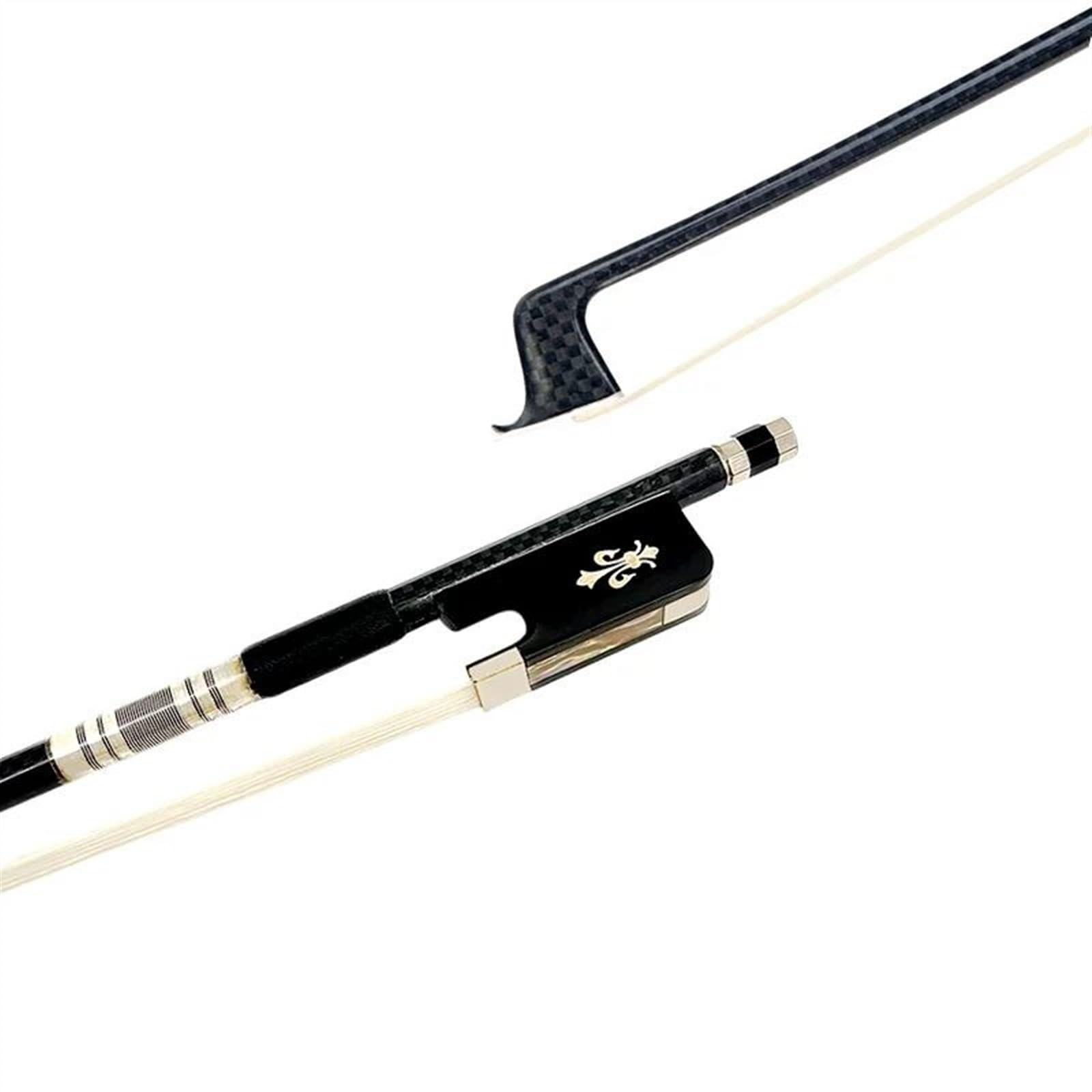Violín Partes De Repuest El Mejor Arco Para Viola De Fibra De Carbono A Cuadros, Nuevo Y Potente Con Rejilla Negra Ligera 4/4(Style 1)