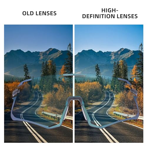 Image of ROCKBROS Cycling Glasses Sports Sunglasses with Anti Blue Lenses Men Cycling Glasses MTB Biking Sunglasses, Medium