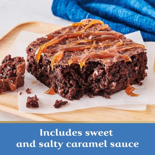 Image of Ghirardelli Salted Caramel Premium Brownie Mix, Includes Salted Caramel Sauce, 16 oz Boxes (Pack of 12)