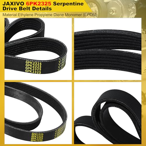 Image of K060915 Serpentine Drive Belt V-Ribbed for 06-08 Lucerne,98-02 Dakota,00-02 Crown Victoria,06-10 H3,07-08 I-290,05-08 9-7X,04-12 Canyon,6PK2325 6K915