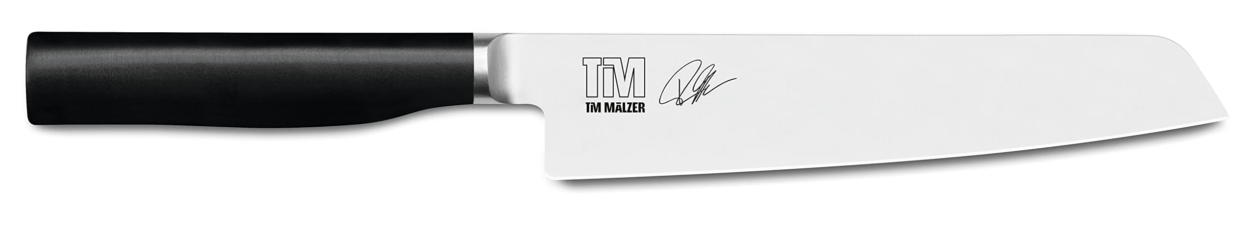 KAI Tim Mälzer Kamagata japanisches Allzweckmesser 15,0 cm Klingenlänge - rostfreier 4116 Edelstahl geschmiedet - 56 (±1) HRC - polierter POM Griff - Universalmesser - Made in Japan