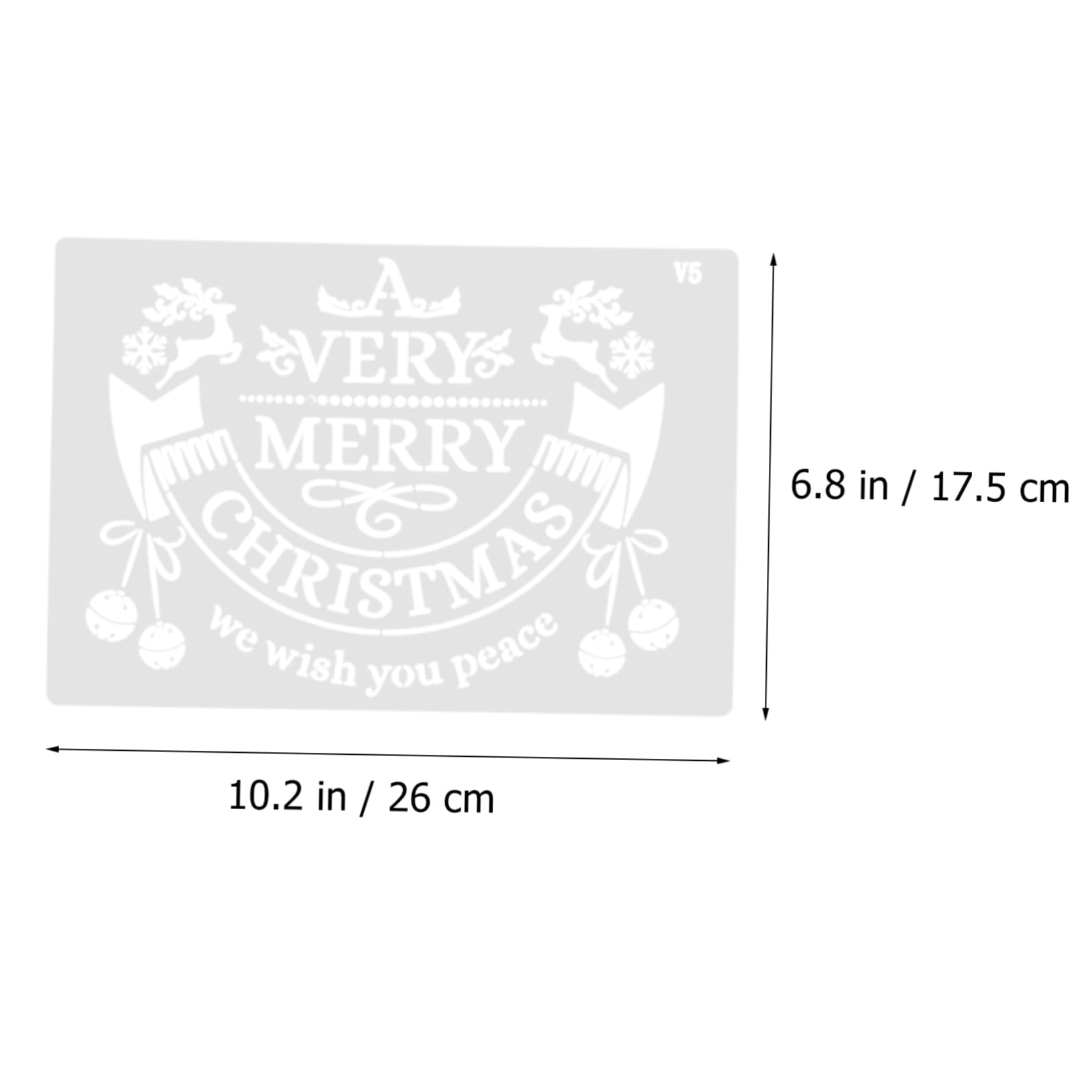 NUOBESTY 3 Set di Perline Artigianali Ornamenti per Feste di Natale Modelli Natalizi per Stencil di Pittura Lisci da Parete Stencil di Perline Finte 12 Pezzi * 3