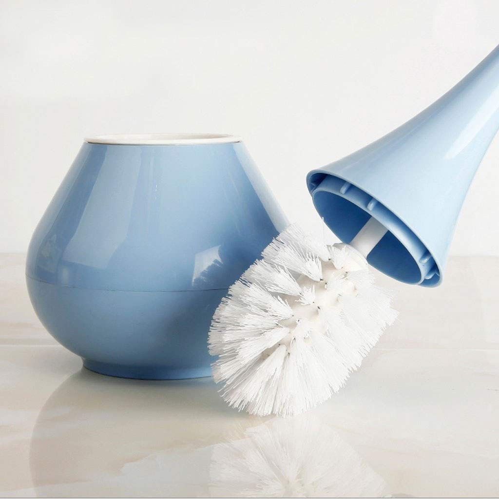 Set di scopino per WC con supporto, manico lungo, design completamente chiuso per una facile pulizia, strumento essenziale per la pulizia del bagno