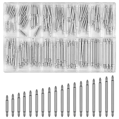 KARELLS Barrettes à Ressort pour Bracelet de Montre, Kit de Réparation en Acier Inoxydable, 270 Pcs, 8mm - 25mm, Argent – vue 3