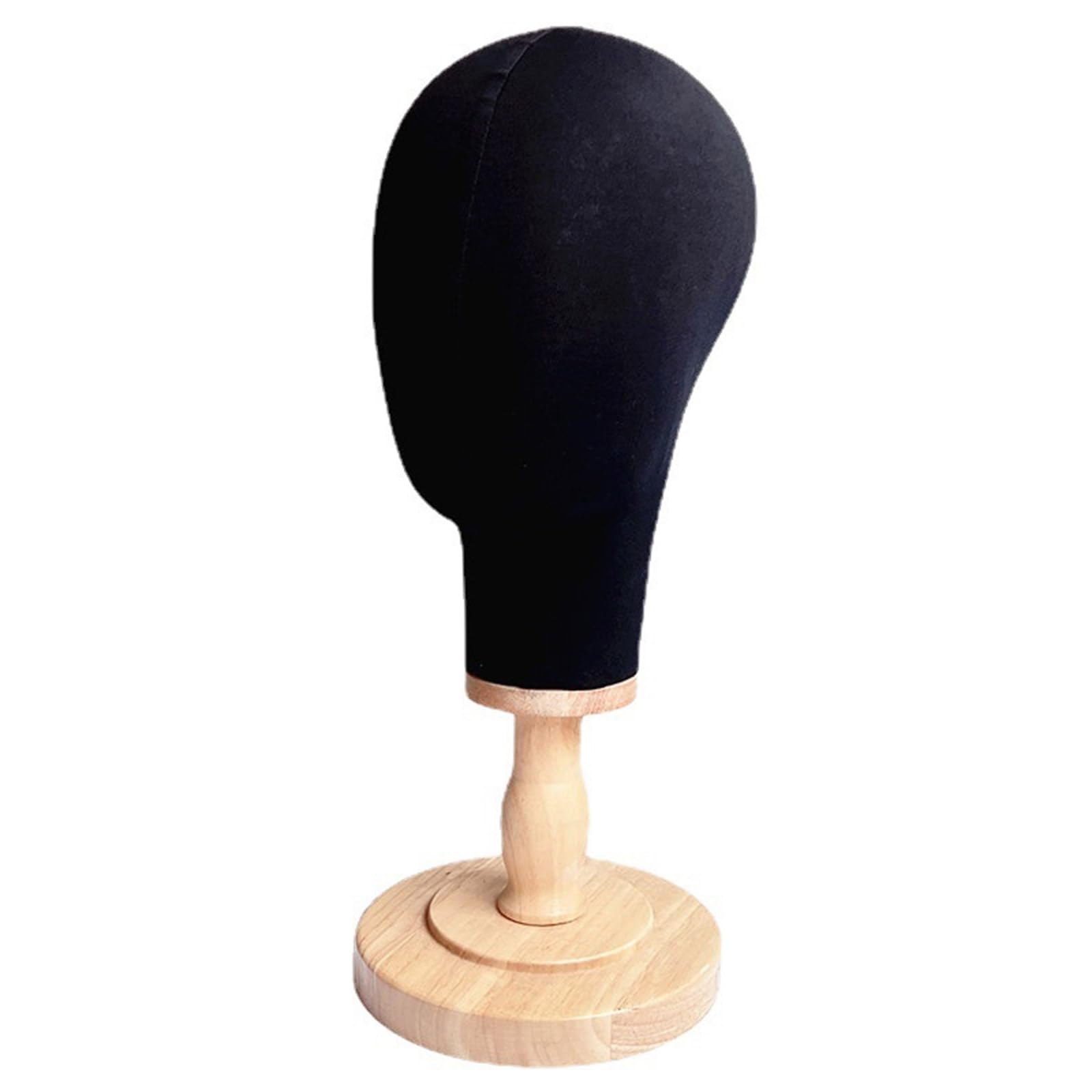 Xjdzineq Wigs Head, Mannequin Hairpieces Stand Holder Display with Wooden Base Display Hair, Hats, Hairpieces for Salon Multipurpose Head