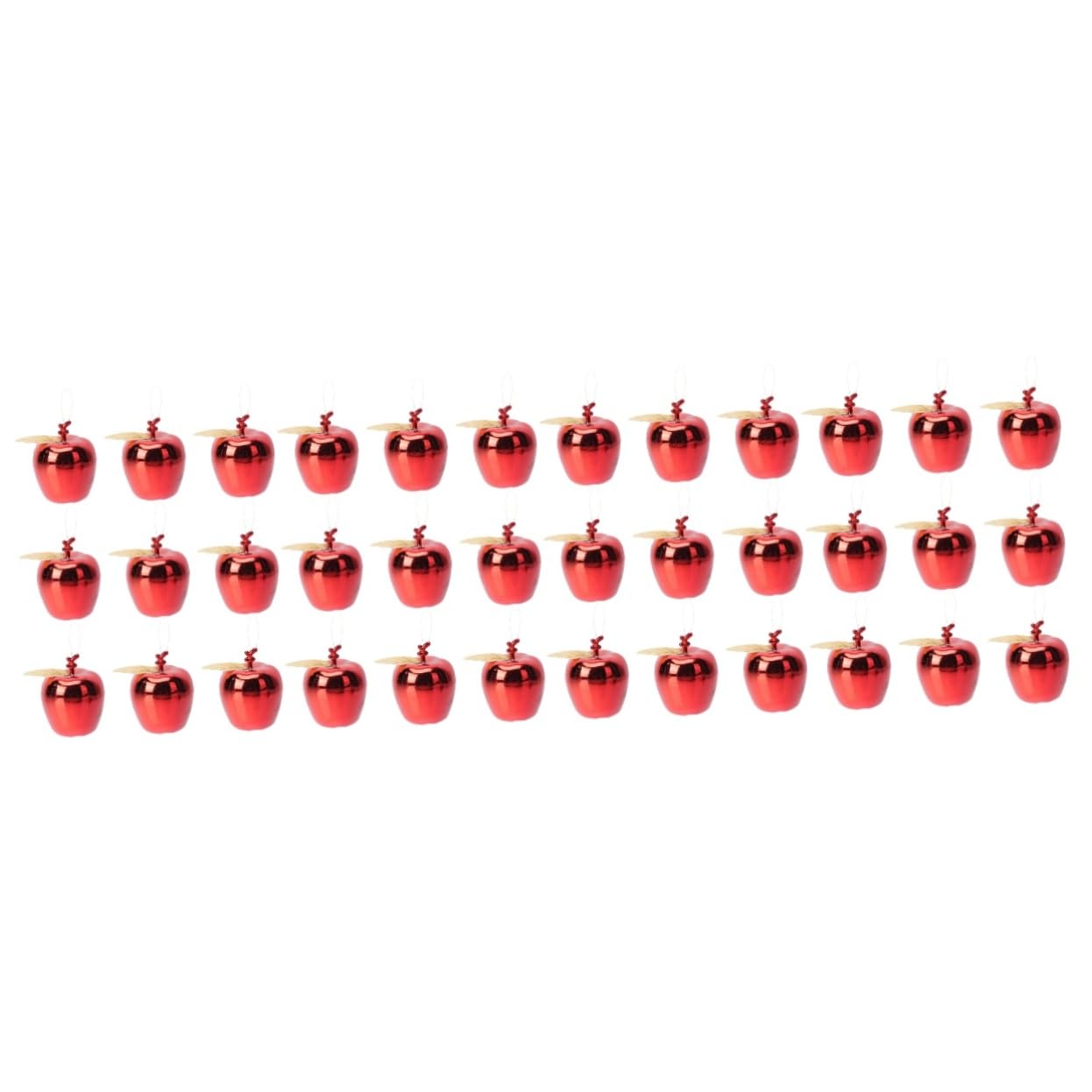 PRETYZOOM 72 STK Weihnachtsapfel-Anhänger weihnachtsdekoration drinnen Weihnachtsapfeldekor Kinder weihnachtsdeko christbaumanhänger hochzeitsgeschenk Hängende Anhänger Christbaumschmuck rot