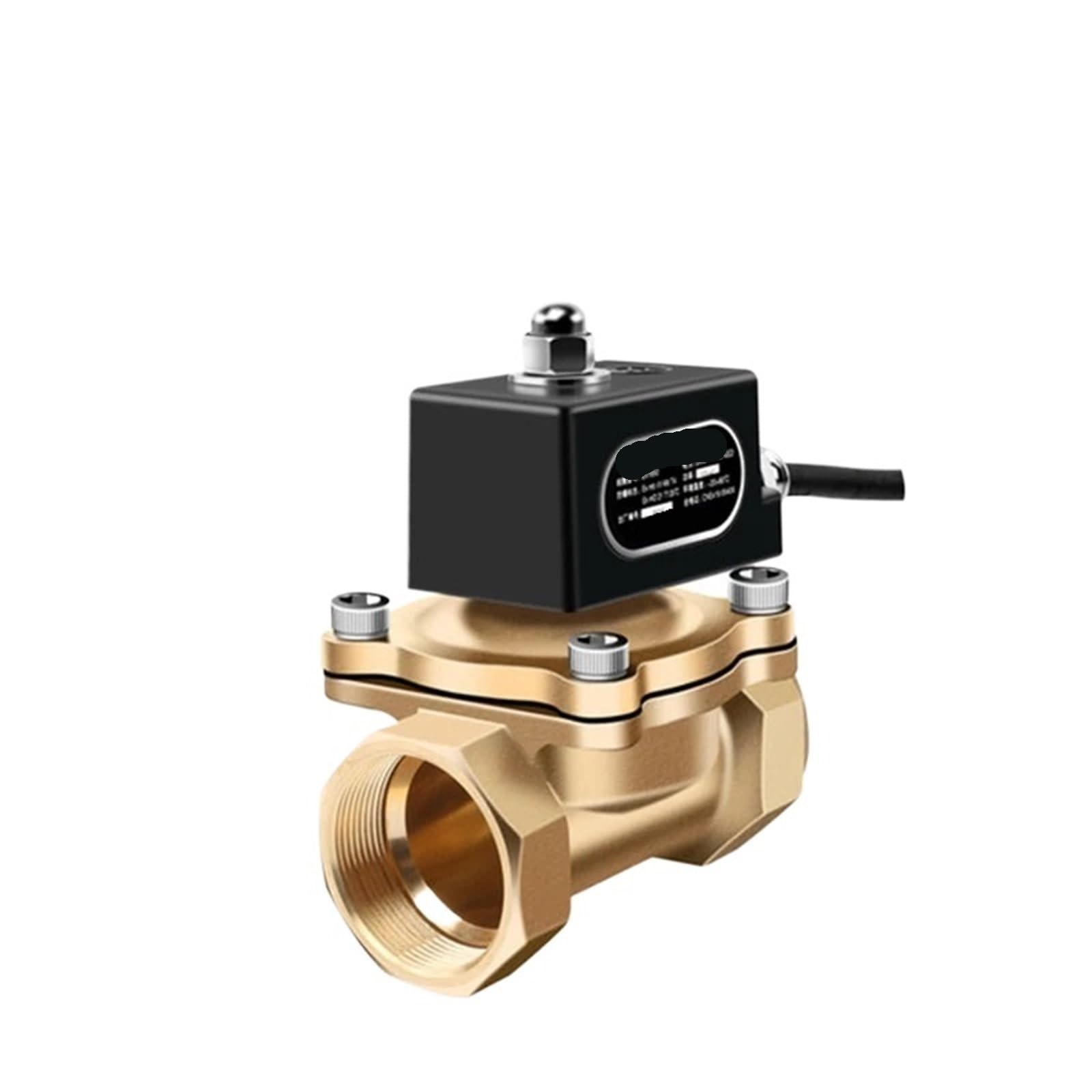 Moevgridr 1-1/4 Dn32 Brass Solenoid Valve Normally Closed(Npt_24vdc)