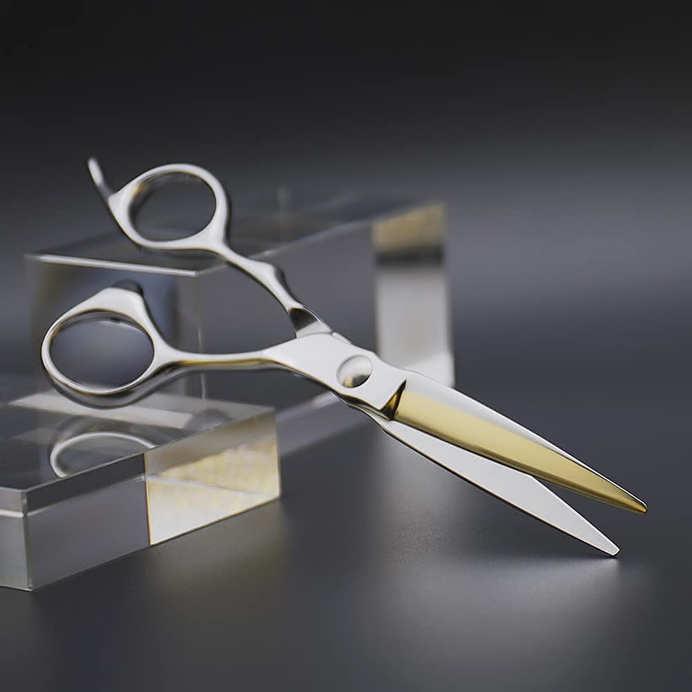AOLANDUO Hair Cutting Scissor (6 Inch)EXTREMELY SHARPOffset Design