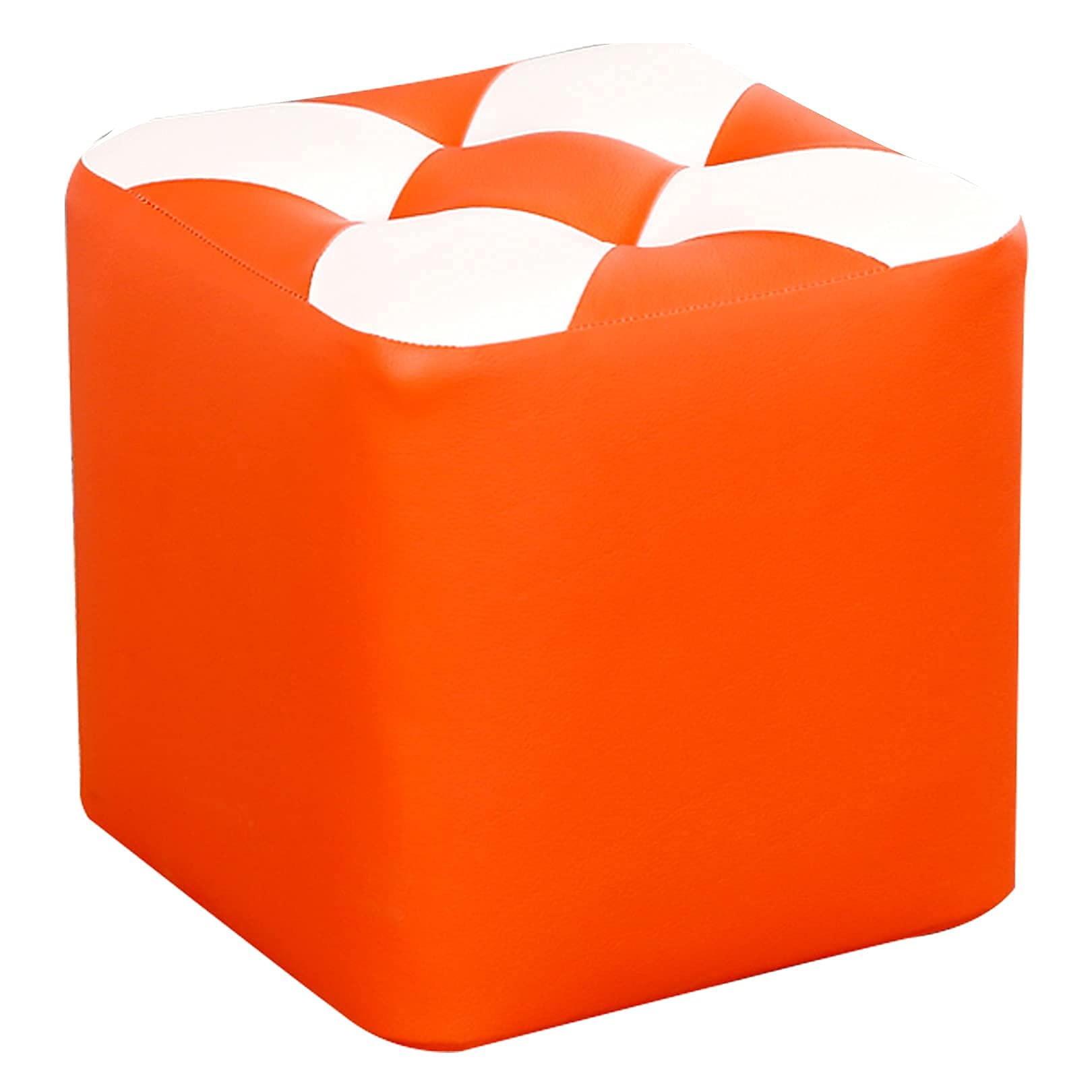 Pouf tabouret bas résistant aux taches pour petits espaces