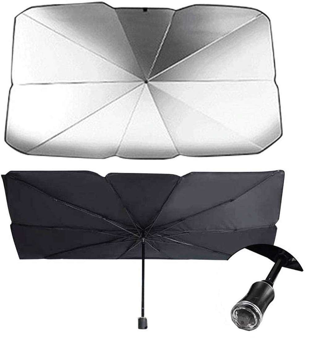 Pare-Soleil De Auto,Couverture De Pare-Brise Automatique Pare-Brise De Pare-Soleil De Voiture Parapluie Pliable Protection UV Pare-Soleil De FenêTre Avant IntéRieure
