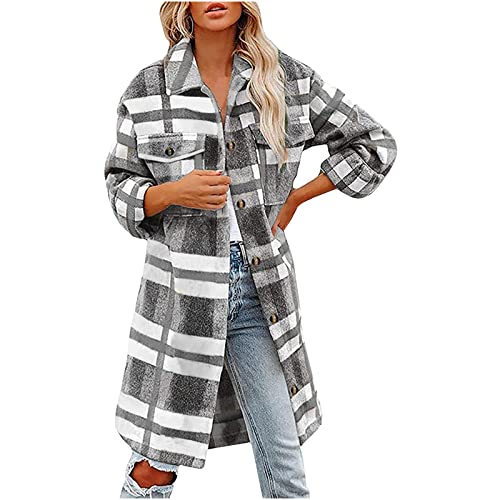 Plaid Coat Women, Plaid Shirts For Women, Plaid Jackets For Women, Shackets For Women 2022, Plaid Shirts For Girls, #TOP5