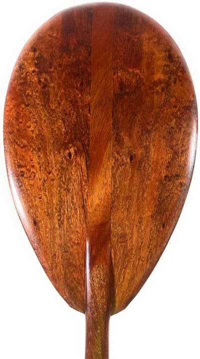 Tikimaster Premium Watermarks Curls Koa Paddle 60" Steersman - Made in Hawaii | #koa7332