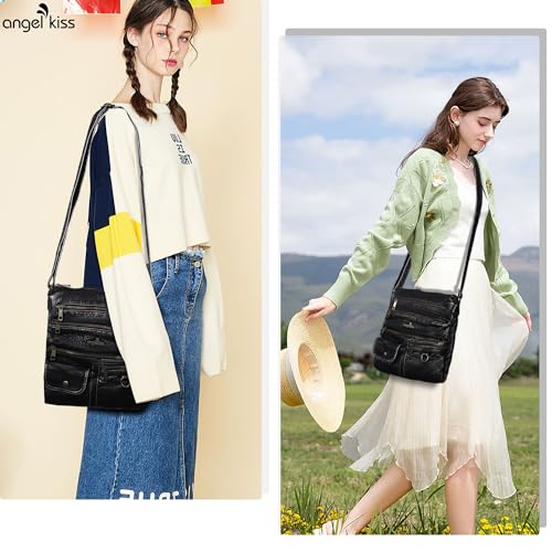 Image of Angel Kiss Small Shoulder Bag for Women Crossbody Purses and Handbags Multi Pockets Hobo Bags