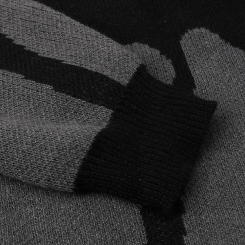 Letter Sweaters Pullover Graphic Sweaters Casual Long Sleeve Aesthetics Sweater Knitwear Gothic Sweaters3