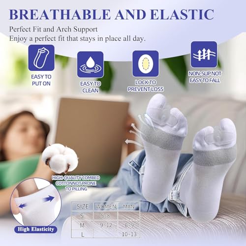 Image of Bunion Socks For Women & Men,Bunion Relief Socks,Big Toe Separator Socks,Toe Straightener Alignment, Hallux Valgus