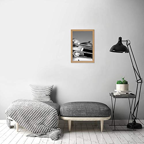 Americanflat 12x18 Poster Frame with Polished Plexiglass - Wide Picture Frames Made of Engineered Wood for Vertical or Horizontal Wall Display - Epic Collection - Pine
