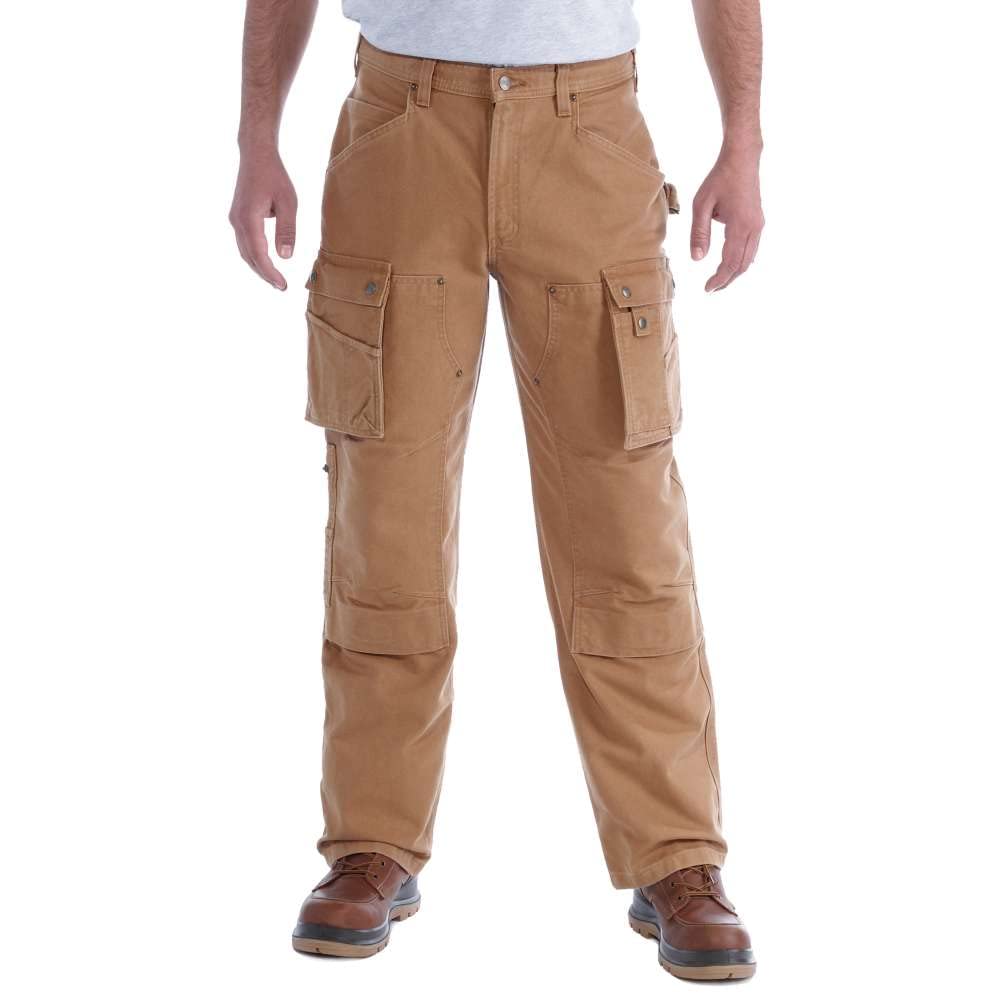 Carhartt EB219.BLK.S389 Washed Duck Multi Pocket Tech Pant