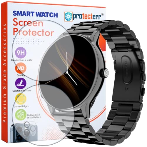 Image of Smartwatch Screen Protector for Noise Twist Go 1.39 inch (Pack of 2) - Flexible TPU Film, 9H Scratch Resistant, Self Healing, Anti Fingerprint, HD Clear - Not Tempered Glass