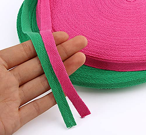 SonneSky Nastro in Twill di Cotone,Motivo a Spina