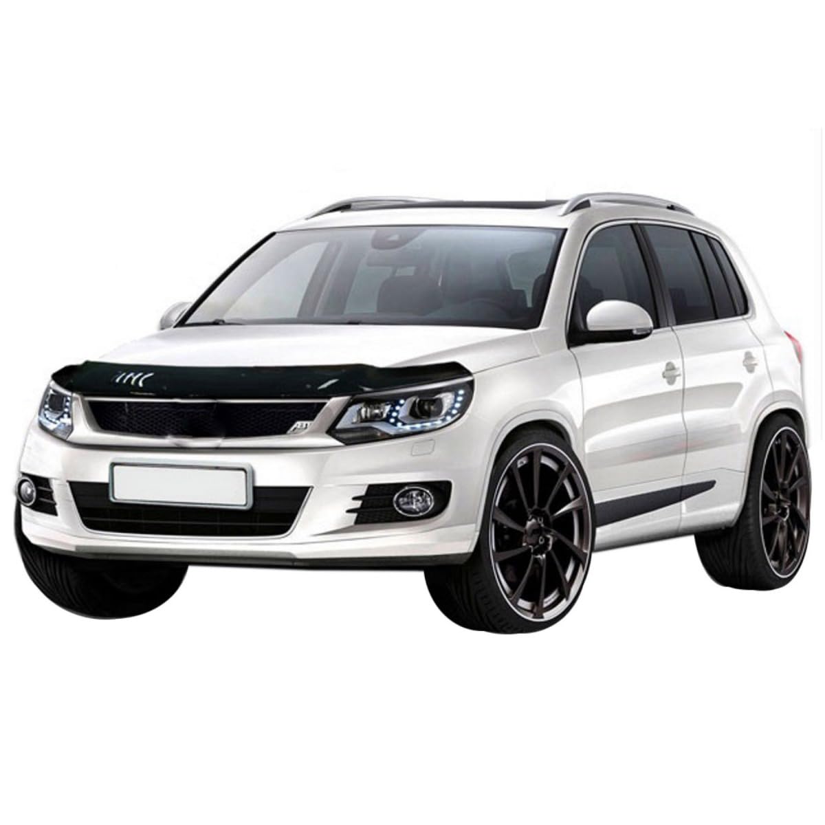 SCOUTT Bra de Capot Déflecteur de Protection pour Volkswagen Tiguan 2012–2016, Aérodynamique, Assemblage Facile, Aucun Perçage Requis