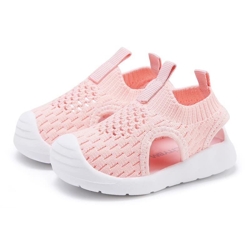 Image of BMCiTYBM Baby Boy Girl Closed Toe Summer Toddler Sandals Lightweight Shoes Infant Non-Slip First Walking Sneakers 6 9 12 18 24 Months 2-3 Years