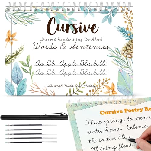 Maitys Grooved Cursive Handwriting Workbook Kit