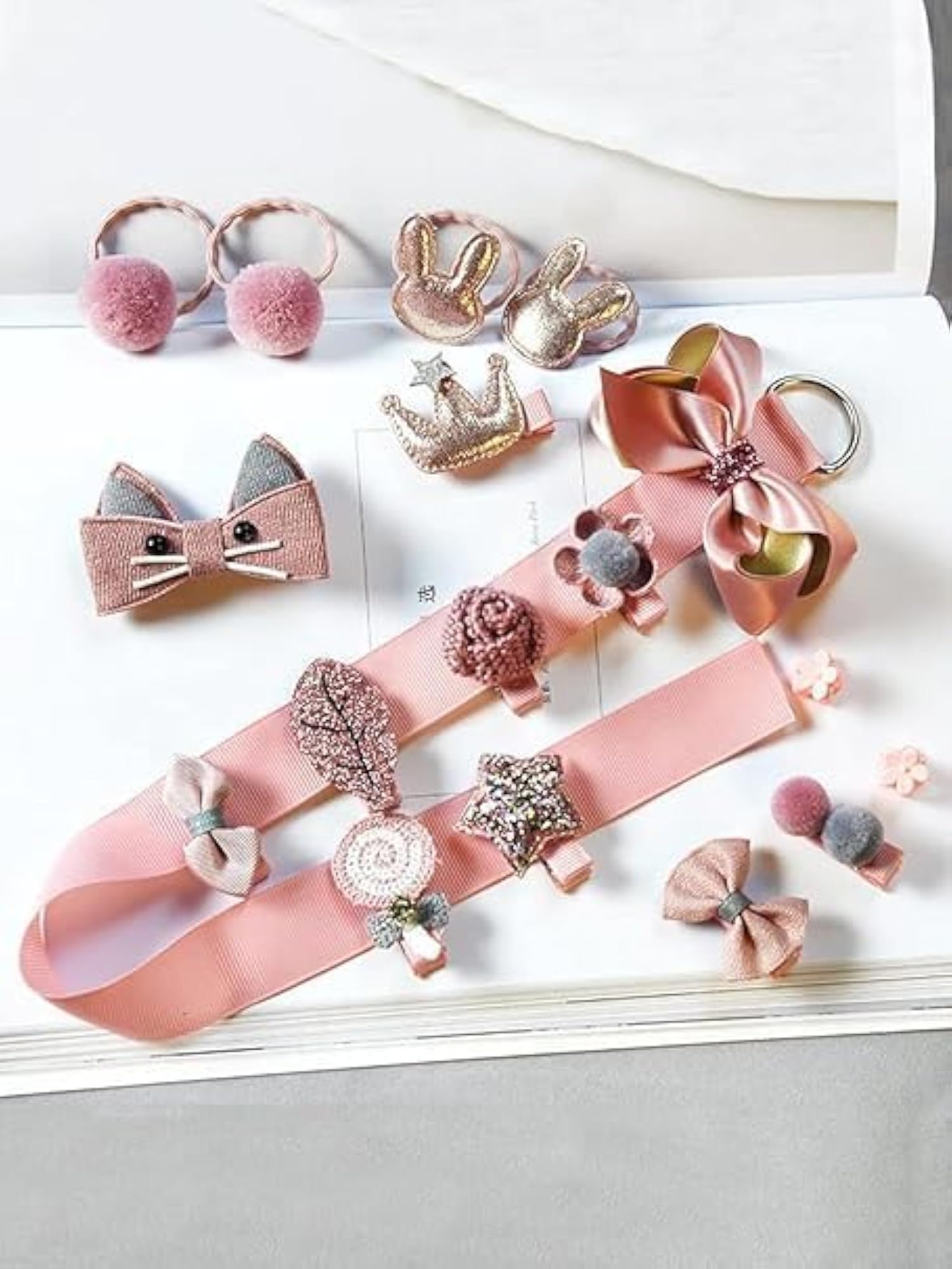 16pc Hair Accessories Combo Pack for Girls and Toddlers