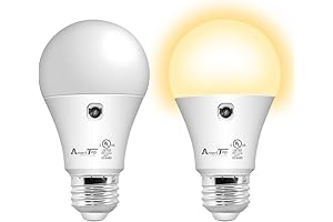 AmeriTop Dusk to Dawn Porch Light Timer Bulb: Effortless Lighting for Enhanced Security and Safety