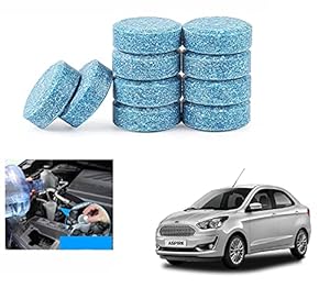 Asryd Car Wiper Detergent Effervescent Tablets Auto Windshield Cleaner Glass Tablets| Better Visibility | Safer Driving | Made in India | for Ford Aspire (10 Tablets)