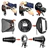 GODOX 80x80cm Foldable Flash Softbox kit with S-Type Bracket Bowens Mount Holder for Camera Flash Speedlight Studio Photography (Softbox Kit 80x80 +S-Type)
