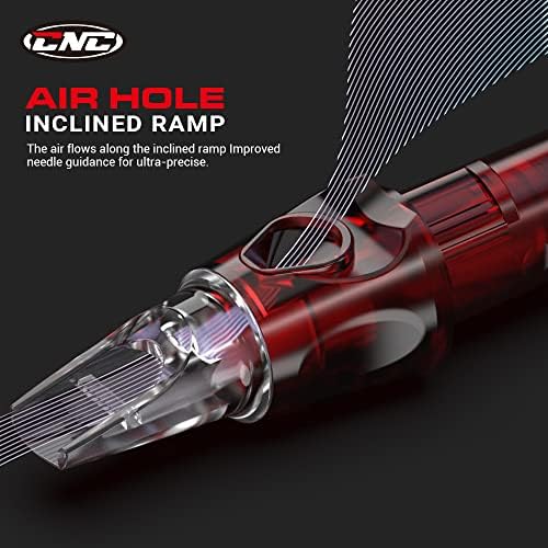 CNC 5RL Tattoo Needles Cartridge 20Pcs #12 Standard Disposable Needles Round Liner with Membrane EN04-20-1205RL - 1