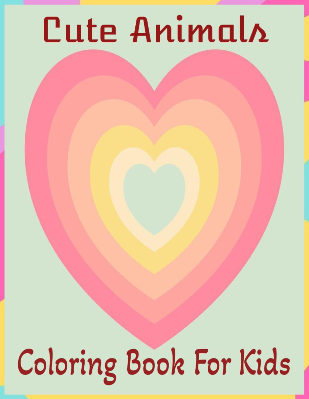 Colouring Book for Kids and Adults- Fun Cute Animals