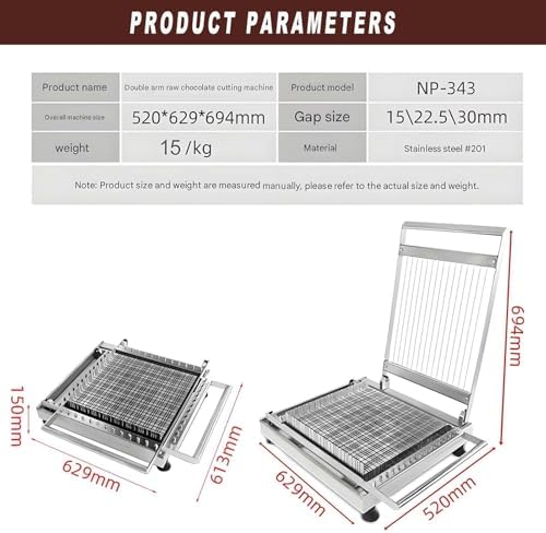 Stainless Steel Cheese Cutter Set,Heavy Duty Wire Cube Cutter w/Interchangeable Cutting Grid for Food Chopping