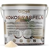 GiDeli Kokosraspeln 10kg im Eimer - Eine Quelle für Gesunde Fette und Ballaststoffe - Für Veganer und Personen mit Keto-Diät - Natürliche für Vielseitige Verwendung