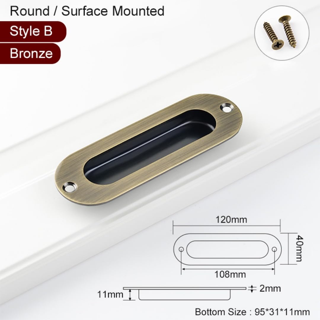 新品未使用　スライドドアプル　納屋ドア　取り付けネジ付き　スライドドア　スライド : 引き手 引き手 納屋のドアをスライドさせるためのドア