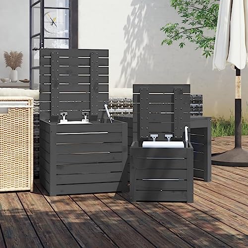 Cajas de jardín impermeables de madera maciza para proteger tu almacenaje 2