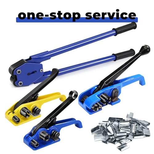 Image of Strapping Sealer /Crimper for 3 /4 inch Polypropylene (PP) Polyester Strapping Band Manual Banding Tool with 20.5 inch Extended Handle