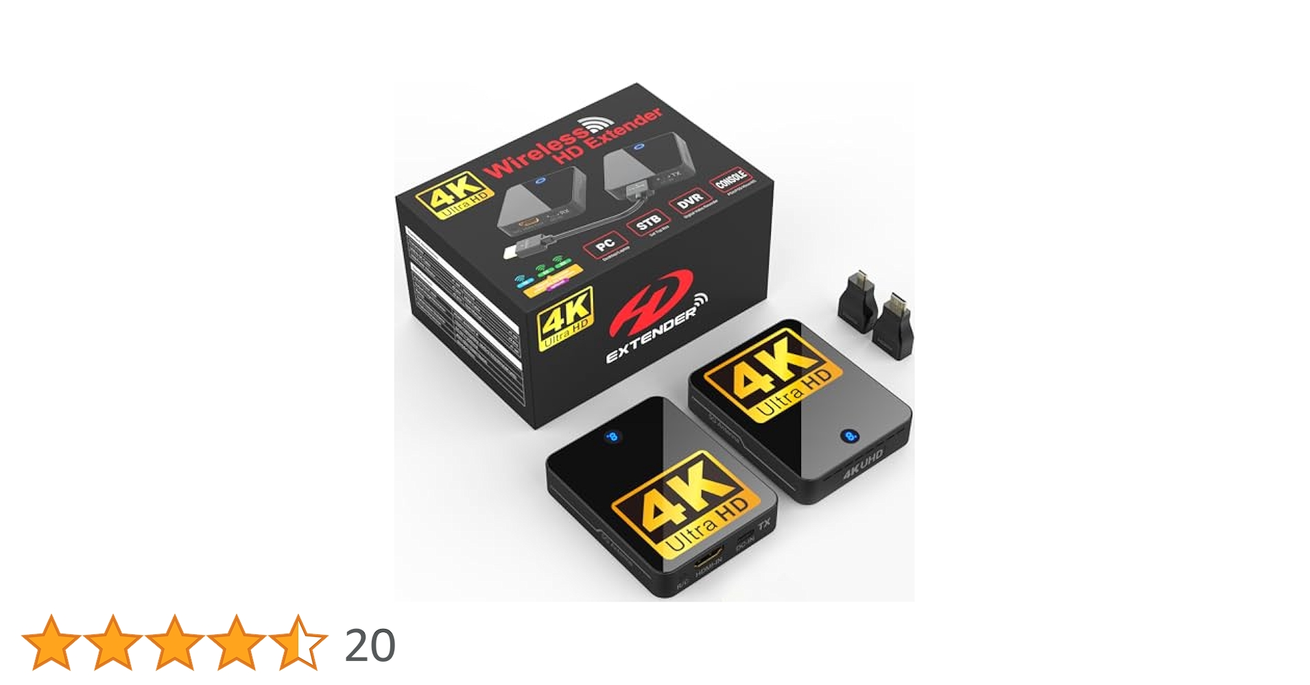 ✨ワイヤレスHDMI✨無線送受信機 プライバシー暗号化対応 4K/30Hz解像度 ワイヤレスHDMI 無線送受信機 プライバシー暗号化対応4K/30Hz