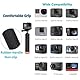 ShipeeKin Schwimmer Handgriff Action Cam Unterwasser Handgriff Einbeinstativ Floating Hand Grip Tauchen Stock mit Schraubenadapter für Handys, alle Gopro Serien Kameras, Fusion, Insta360, SJCAM usw.