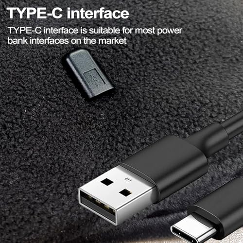 Bufanda calefactable USB con control de temperatura de tres velocidades en terciopelo suave 7