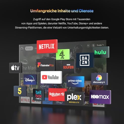 Antteq G32 Smart TV 32 Zoll (Fernseher 80 cm) Bluetooth, Google TV mit WLAN, Google Assistant, Chromecast, Triple Tuner DVB-C/S/S2/T/T2, Dolby Audio, Prime Video, Netflix, YouTube, DAZN, Disney+ – Bild 4