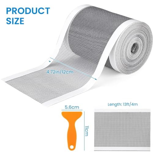Image of TEKCOOL Mosquito Net Repair Tape | Strong Adhesive & Waterproof Window Mosquito net Covering Mesh Tape for Door Tears Holes Screen Patch Repair (200Cm X 5CM) (Pack of 3).