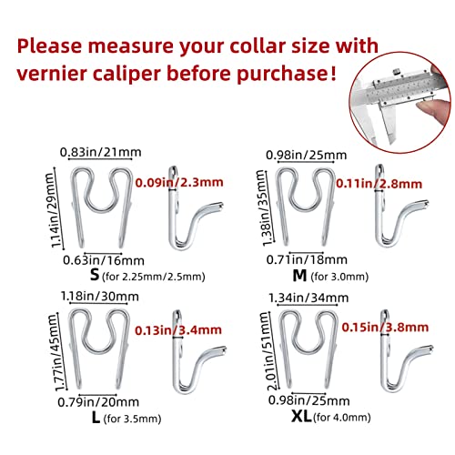 6 Pack Extra Links Prong Collar For Dog- Replacement 3.5Mm Stainless Steel Pinch Collar For Dogs Links Extra Training Collar Links Fit 3.4Mm Thickness Measure #TOP1