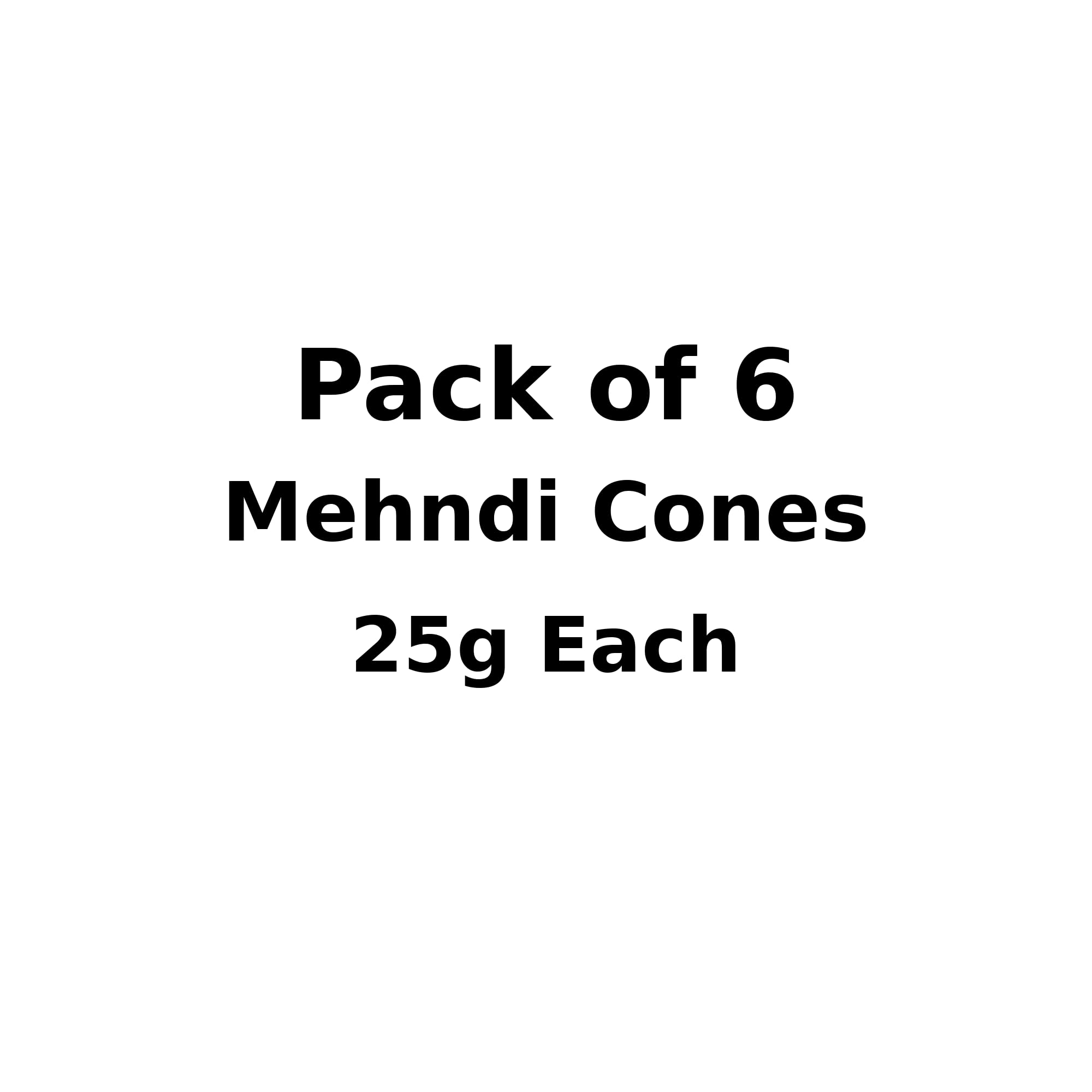 Kaveri Mehendi Cone Kit with Storage Box | Pack of 6 (25g Each)