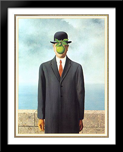 Amazon.com: The Son of Man 28x34 Large Black Wood Framed Print Art