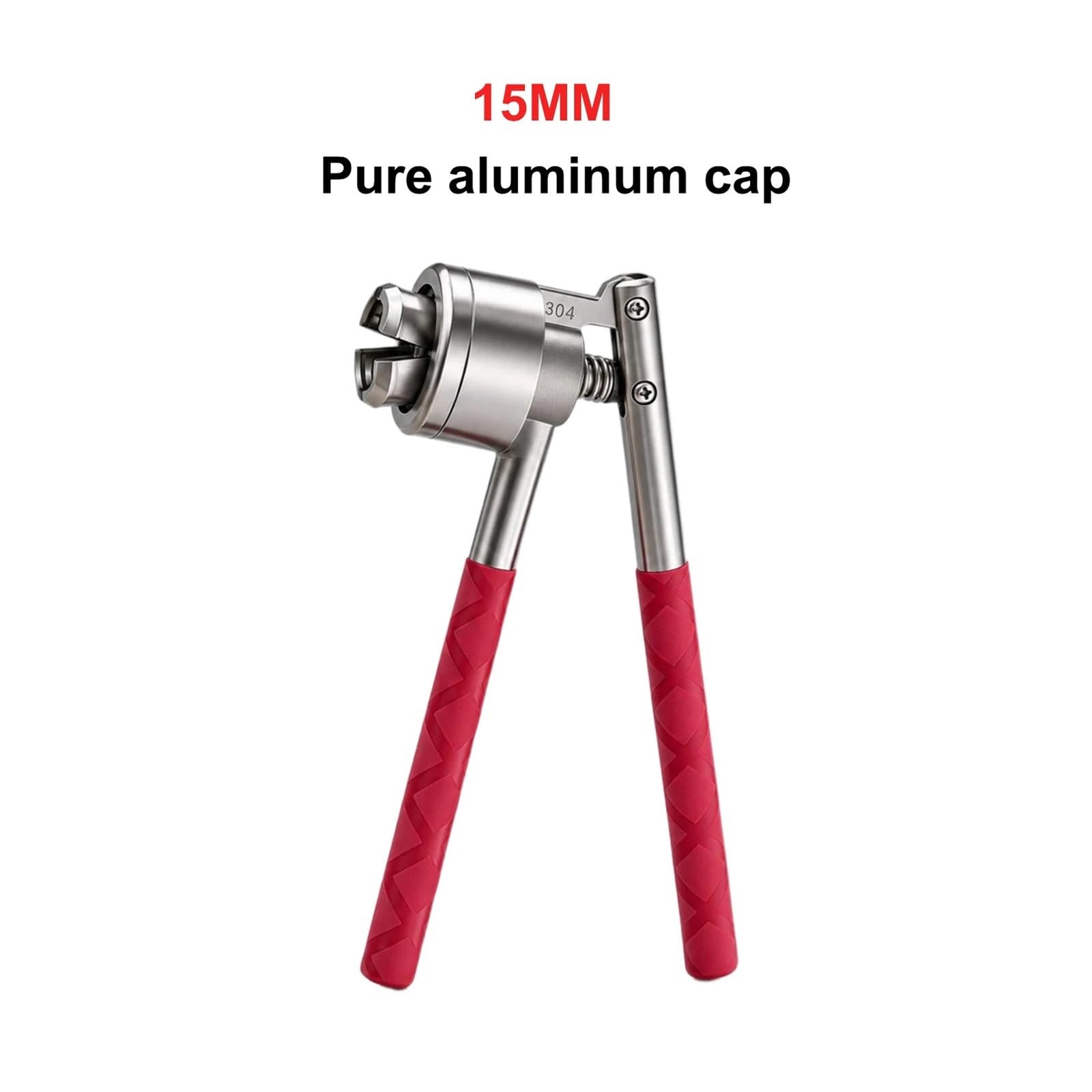Alicate Crimpador Manual Engarzadora de viales acero inoxidable 13/15/20 mm | Sellador manual de tapas de botellas for tapas de viales de aluminio(15B)